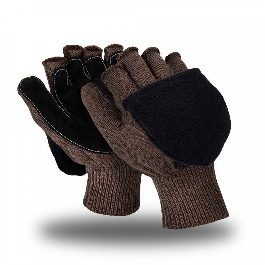 Перчатки-варежки Manipula Specialist® Эвены(шерсть, акрил+спилок), WG-795