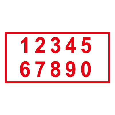 T306/B33 Цифры (1,2,3,4,5,6,7,8,9,0)