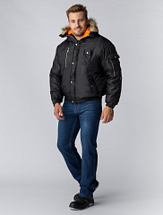 Куртка зимняя Аляска укороченная (Оксфорд) ЭТАЛОН, черный