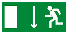 ФЭС E10 Указатель двери эвакуационного выхода (левосторонний)