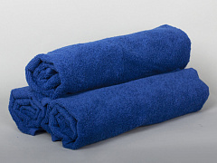 Полотенце махровое (50х90), т.синий