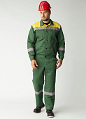 Костюм Легион-1 СОП (тк.Смесовая,210) брюки Леон, зеленый/желтый