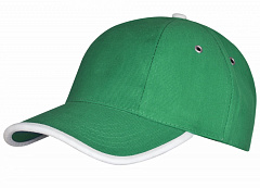 Бейсболка Unit Trendy, зеленый/белый