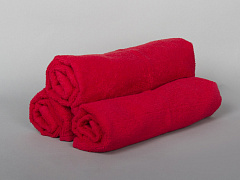 Полотенце махровое (50х90), красный
